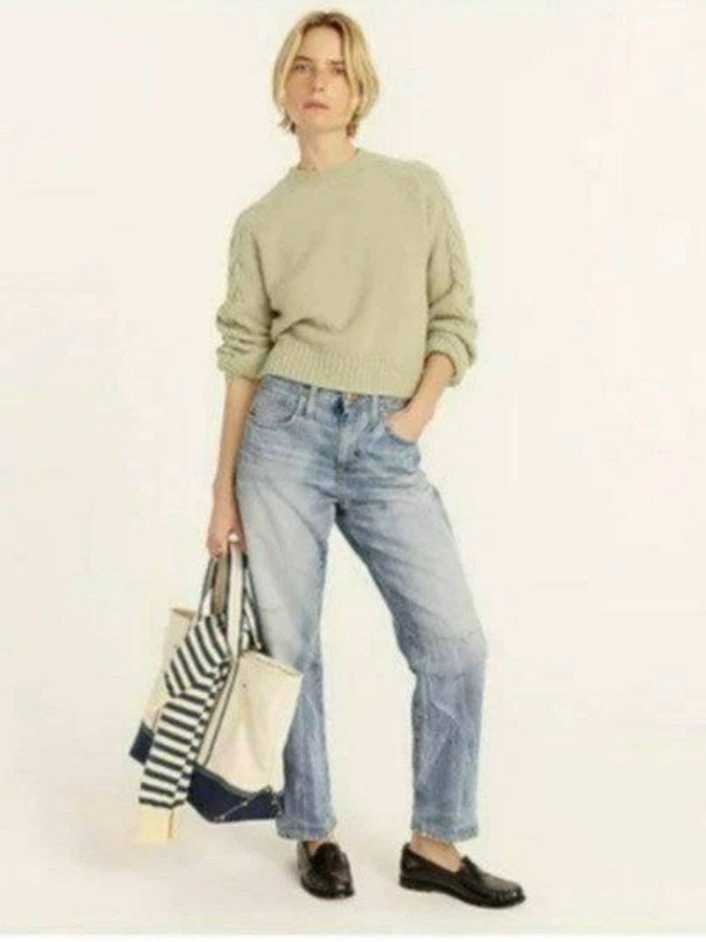 J.Crew Light Blue High-Rise Slouchy Boyfriend Women's Jeans. Size 29